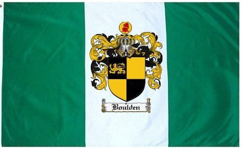 Boulden family crest coat of arms flag