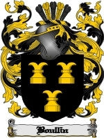 Boullin coat of arms family crest download