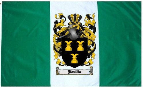 Boullin family crest coat of arms flag