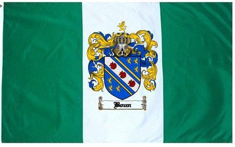 Boun family crest coat of arms flag