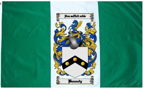 Boundy family crest coat of arms flag