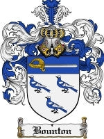 Bounton coat of arms family crest download