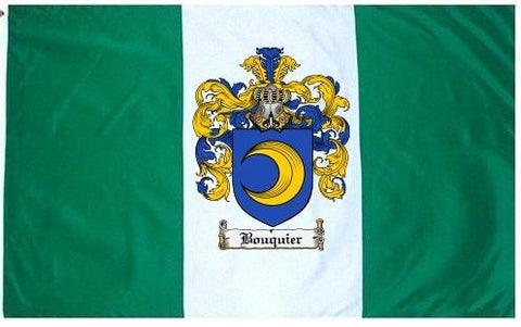 Bouquier family crest coat of arms flag