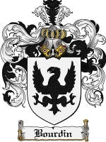 Bourdin coat of arms family crest download