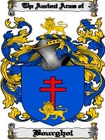 Bourghol coat of arms family crest download