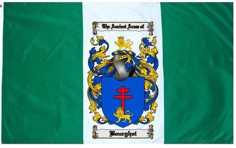Bourghol family crest coat of arms flag