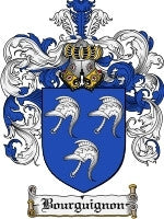 Bourguignon coat of arms family crest download