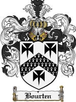 Bourten coat of arms family crest download