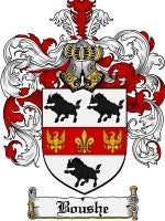 Boushe coat of arms family crest download