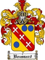 Boussard coat of arms family crest download