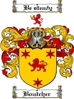 Boutcher coat of arms family crest download