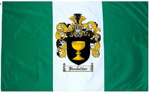 Bouteiller family crest coat of arms flag
