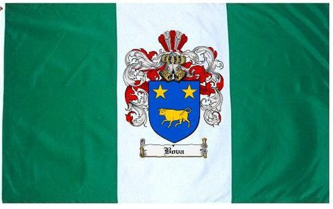 Bova family crest coat of arms flag