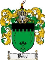 Bovy coat of arms family crest download