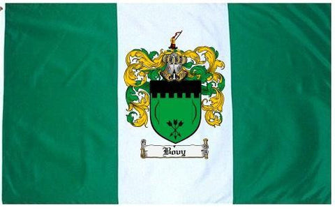Bovy family crest coat of arms flag