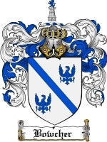 Bowcher coat of arms family crest download