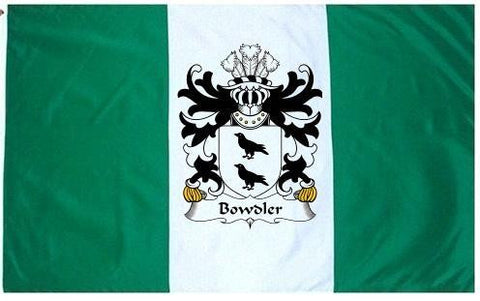Bowdler family crest coat of arms flag