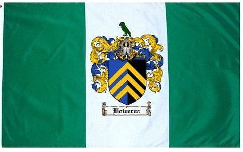 Boweren family crest coat of arms flag