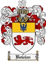 Bowlan coat of arms family crest download