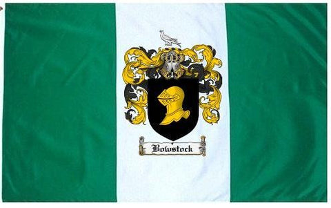Bowstock family crest coat of arms flag