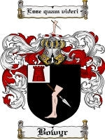 Bowyr coat of arms family crest download