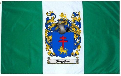 Boyajian family crest coat of arms flag