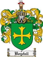 Boydall coat of arms family crest download