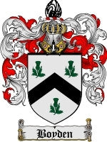 Boyden coat of arms family crest download