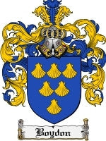 Boydon coat of arms family crest download