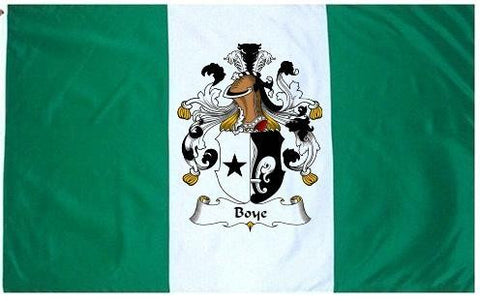 Boye family crest coat of arms flag