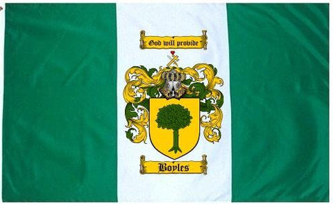 Boyles family crest coat of arms flag
