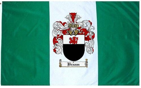 Braam family crest coat of arms flag