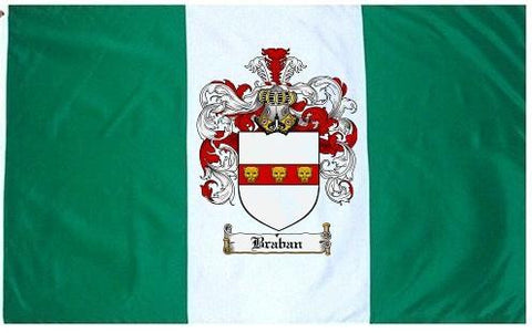 Braban family crest coat of arms flag