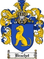 Brachet coat of arms family crest download