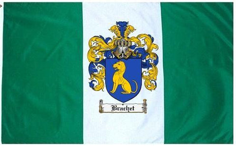 Brachet family crest coat of arms flag
