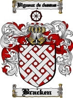 Bracken coat of arms family crest download