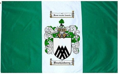Brackenberry family crest coat of arms flag