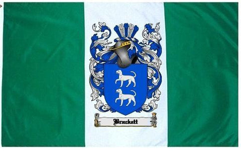 Brackett family crest coat of arms flag