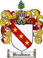 Bradborn coat of arms family crest download