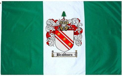 Bradburn family crest coat of arms flag
