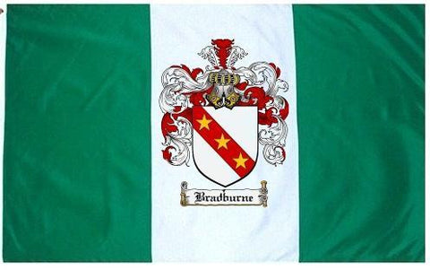 Bradburne family crest coat of arms flag