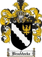 Braddocke coat of arms family crest download
