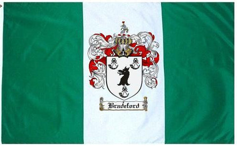 Bradeford family crest coat of arms flag