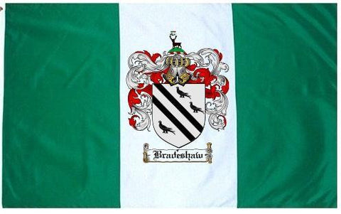 Bradeshaw family crest coat of arms flag