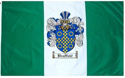 Bradfield family crest coat of arms flag