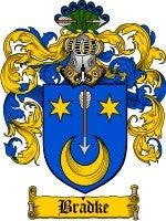 Bradke coat of arms family crest download