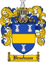 Bradnam coat of arms family crest download