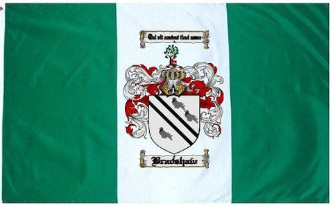 Bradshaw family crest coat of arms flag