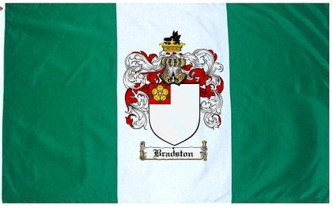 Bradston family crest coat of arms flag