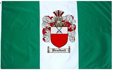 Bradwell family crest coat of arms flag